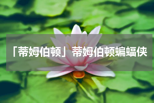 「蒂姆伯顿」蒂姆伯顿蝙蝠侠