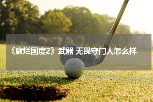 《腐烂国度2》武器 无畏守门人怎么样