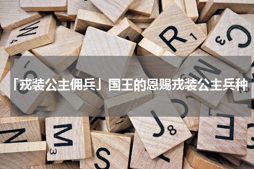 「戎装公主佣兵」国王的恩赐戎装公主兵种