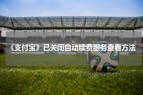 《支付宝》已关闭自动续费服务查看方法