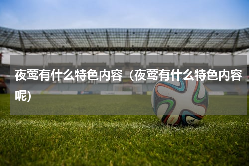 夜莺有什么特色内容（夜莺有什么特色内容呢）