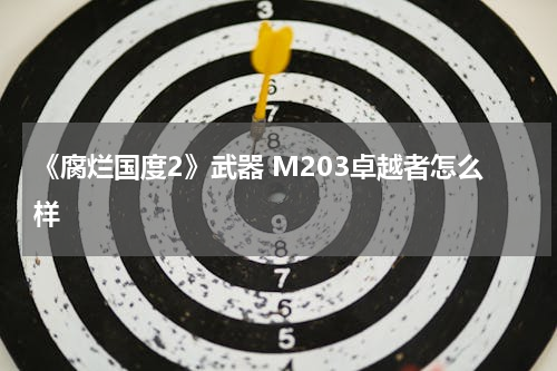 《腐烂国度2》武器 M203卓越者怎么样