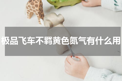 极品飞车不羁黄色氮气有什么用