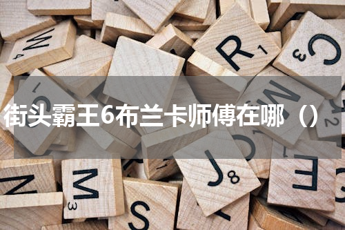 街头霸王6布兰卡师傅在哪（）