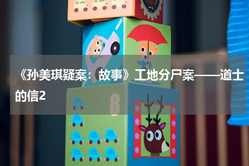 《孙美琪疑案：故事》工地分尸案——道士的信2