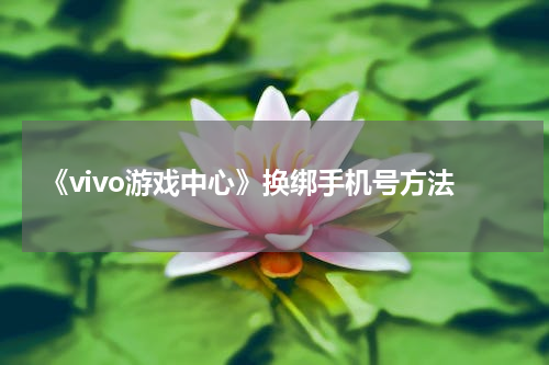 《vivo游戏中心》换绑手机号方法
