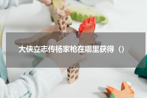 大侠立志传杨家枪在哪里获得（）