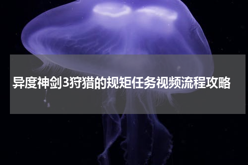 异度神剑3狩猎的规矩任务视频流程攻略