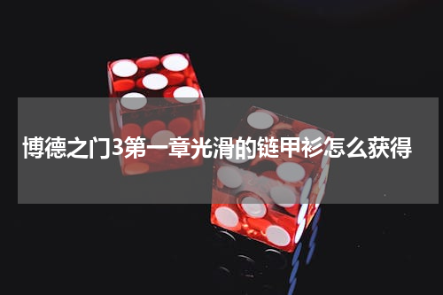 博德之门3第一章光滑的链甲衫怎么获得