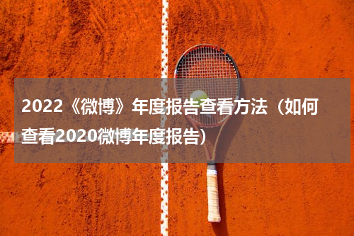 2022《微博》年度报告查看方法（如何查看2020微博年度报告）