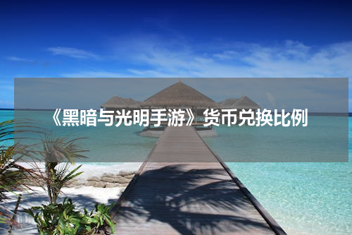 《黑暗与光明手游》货币兑换比例