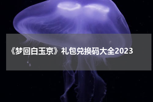 《梦回白玉京》礼包兑换码大全2023