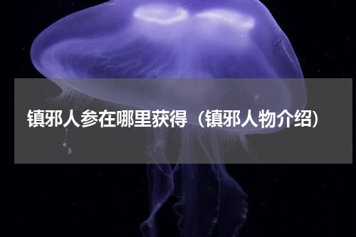 镇邪人参在哪里获得（镇邪人物介绍）