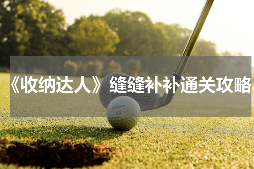 《收纳达人》缝缝补补通关攻略