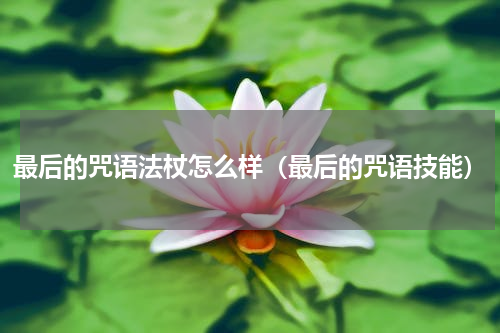 最后的咒语法杖怎么样（最后的咒语技能）