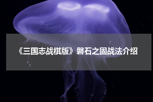 《三国志战棋版》磐石之固战法介绍