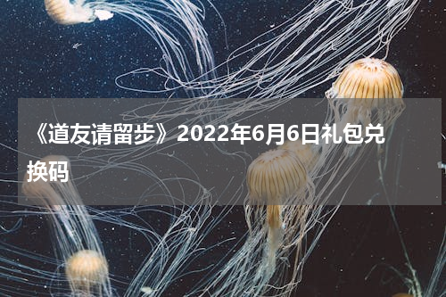 《道友请留步》2022年6月6日礼包兑换码