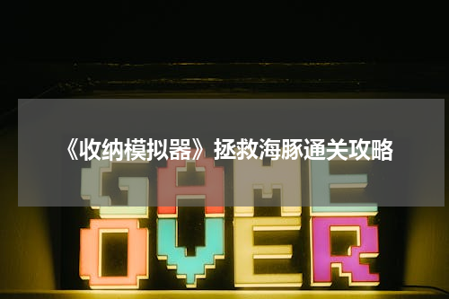 《收纳模拟器》拯救海豚通关攻略