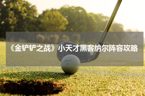 《金铲铲之战》小天才黑客纳尔阵容攻略