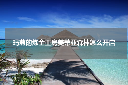 玛莉的炼金工房美蒂亚森林怎么开启