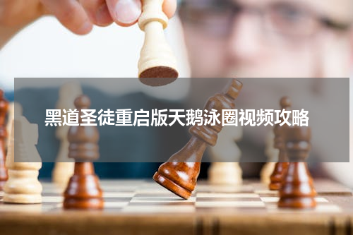 黑道圣徒重启版天鹅泳圈视频攻略